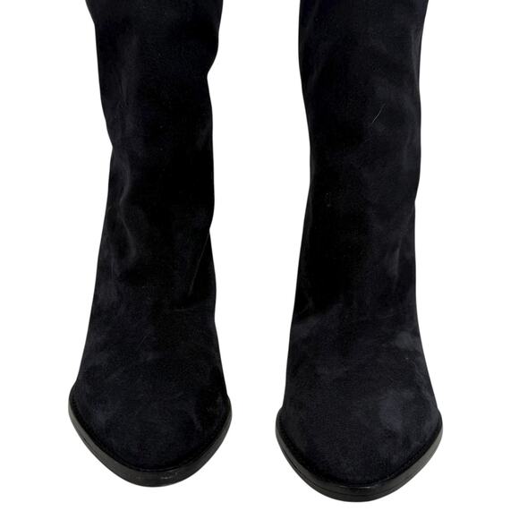 Isabel Marant Riria Suede Slouchy Tall Boots Midnight Blue Size 38 - Picture 6 of 13
